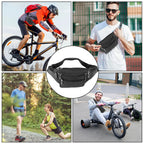 Fanny Packs Fashion Waist Pack Belt Bag with 7 Zipper Pockets Adjustable Casual Hip Bum Bag for Travel Shopping Hiking Cycling