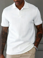 Men's Summer Casual Fashion Polo Shirt is Versatile and Suitable for Any Occasion with Lightweight and Breathable Fabric