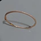 Top Quality Fashion Lovely Bangle Pure Sterling 925 Silver Jewelry For Women Design Bangle Cute Diamond Party Gift Jewelry Size6