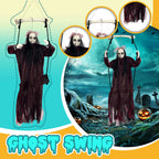 Halloween Swing Hanging Decoration Funny Swing Electric Light Sound Horror Trick Decoration Holiday Atmosphere Layout Background
