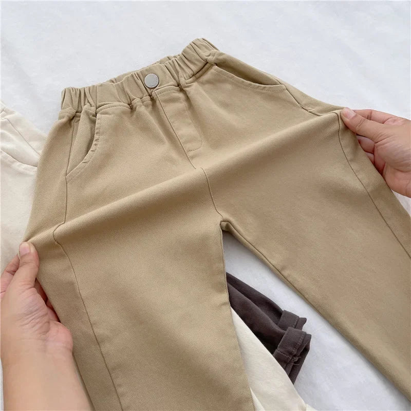 Kids Pants Boys Casual Pants 2-8 Years Children Harem Pants Summer Girls Loose Solid Color Sport Trousers Kids Fashion Clothes