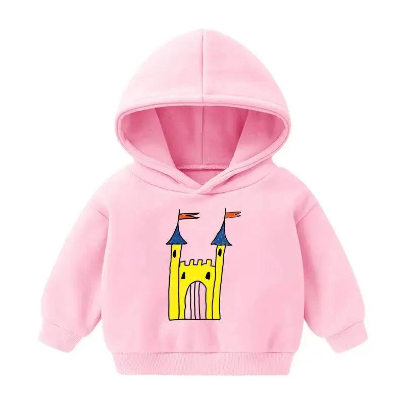 Winter Kids Hoodies Plus Velvet Sweatshirts for Boys Thicken Warm Children Pullovers Girls Outerwear Toddler Sweaters Clothes