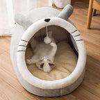 Pet Bed Deep Sleep Cat Bed Cartoon Pet Bed Foldable Removable Washable Pet Sleeping Bed for Small Dog Mat Bag Cave Cats Bed