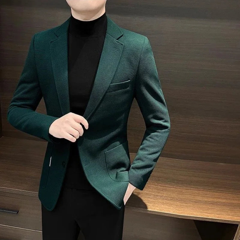 Coats Spring Autumn High Quality Jacket for Men New In Menswear Fashion 2024 Casual Clothing Clothes Loose Man Suits and Blazers