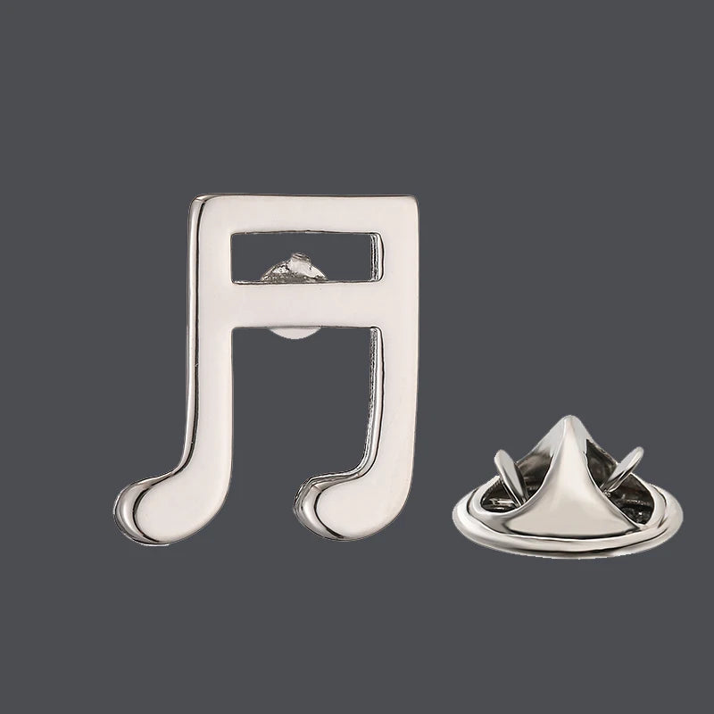 Men's brooch note music equipment rack drum violin guitar piano saxophone design Suit coat lapel pin women's backpack hat badge