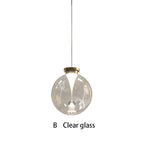 Designer Nordic Modern Minimalist Bedroom Headboard Creative Raindrop Restaurant Bar Glass Globe Aisle Balcony Chandelier