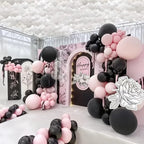 124pcs Valentine's Day Themed Balloon Set for Indoor and Outdoor Decoration of Valentine's Day,Anniversaries,and Birthday Party
