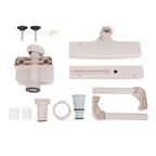 Above Ground Pool Fountain with LED Lights 360 Degree Pool Waterfall Fountain for Outdoor Decor Relaxation