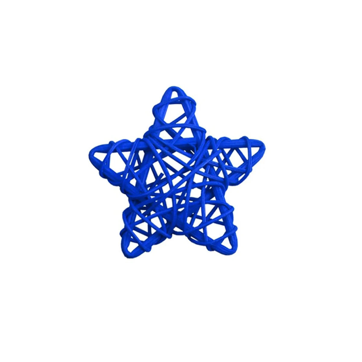 5/10Pcs 4th of July Star Shaped Rattan Balls Decoration Red Blue White Star Wicker Ball for 2023 Independence Day Home DIY Decor