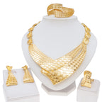 Jewelry For Women Necklace Rings Earrings Bracelet Set Fashion Simple Pendant Everyday Wear Nigerian Weddings  Jewelry Gifts