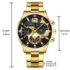 Luxury Men Watch Fashion Luminous Clock Steel Watch Calendar Quartz Wristwatch Business Watch Relogio Masculino Часы Мужские