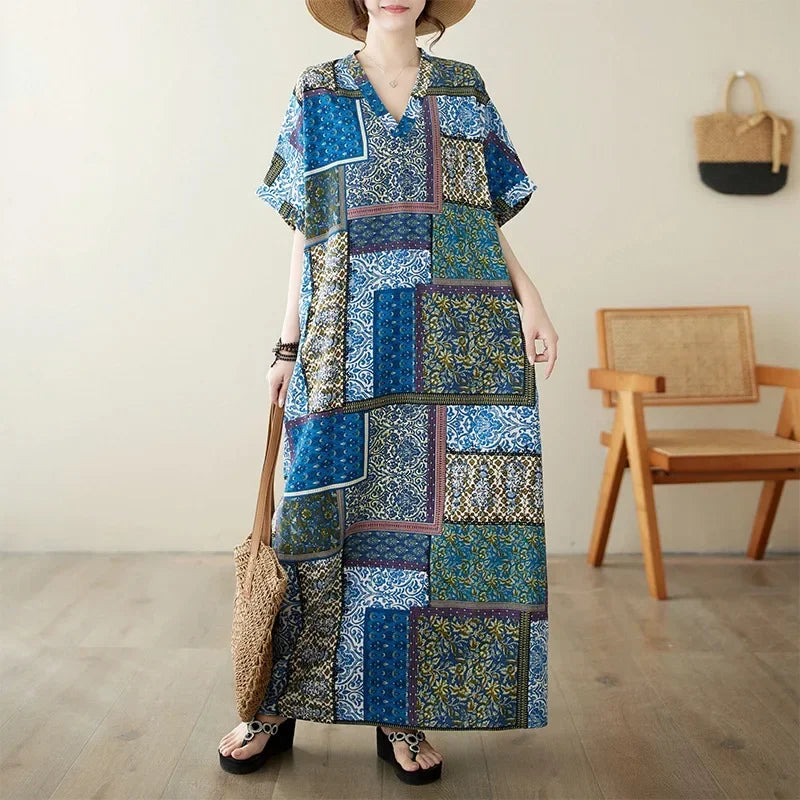 Summer Dress for Women Clothing Long Dress Fashion Clothes Cotton Vintage Harajuku Elegant Streetwear Maxi Beach Dresses