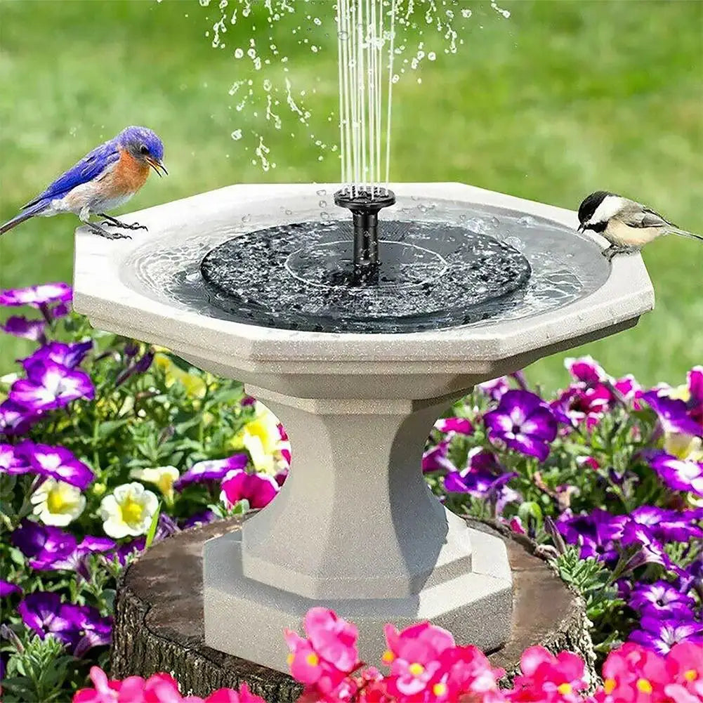 13/16/18cm Outdoors Solar Fountain Used for Bird Bath Garden Landscape Decoration Rockery Swimming Pool Floating water Fountains