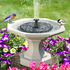 13/16/18cm Outdoors Solar Fountain Used for Bird Bath Garden Landscape Decoration Rockery Swimming Pool Floating water Fountains