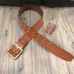 Designer belt with double row button fastening special multi-functional tactical belt for training, general casual high-end belt
