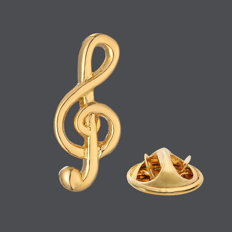 Men's brooch note music equipment rack drum violin guitar piano saxophone design Suit coat lapel pin women's backpack hat badge