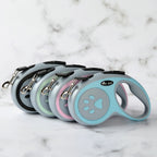 Pet Leash Pet Dog Leash for Small Medium Dogs Cats Retractable Nylon Material Durable Puppy Footprint Rope Chihuahua Bulldog Pug Supplies