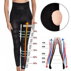 High Waist Leggings Women Sculpting Firm Control Leg Tummy Flat Skinny Slimming Tights Thigh Slimmer Footless Pants Stretchy
