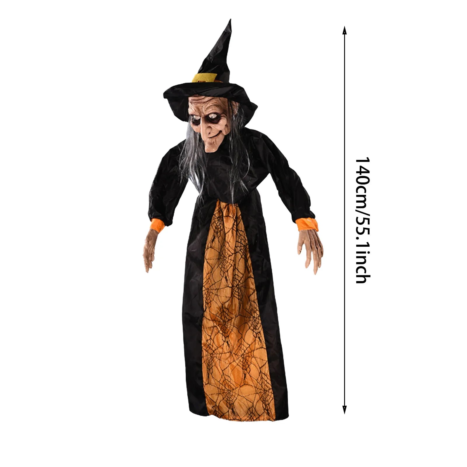 Halloween Sound Activated Horror Electric Witch Toy Halloween Bar Outdoor Decoration Props Halloweeen Decorations