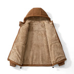 Winter Men's Hoodies with Hat  Warm Fleece Sweatshirts Zipper Hoodie Men Sweatshirt Solid Color Man Hoody Sweatshirts for Male