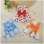 Pet Dresses ,Soft & Sleeveless Floral Outfit for Cats and Dogs, Perfect for Daily Wear & Special Occasions,Dog skirts
