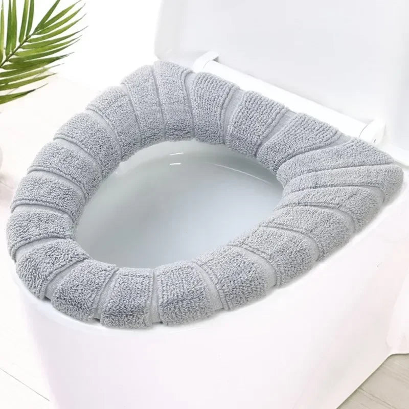 Bathroom Accessories, Warm Soft Pad, Washable Mat, Toilet Seat Closestool Toilet Lid Pad, Home Decor Bathroom