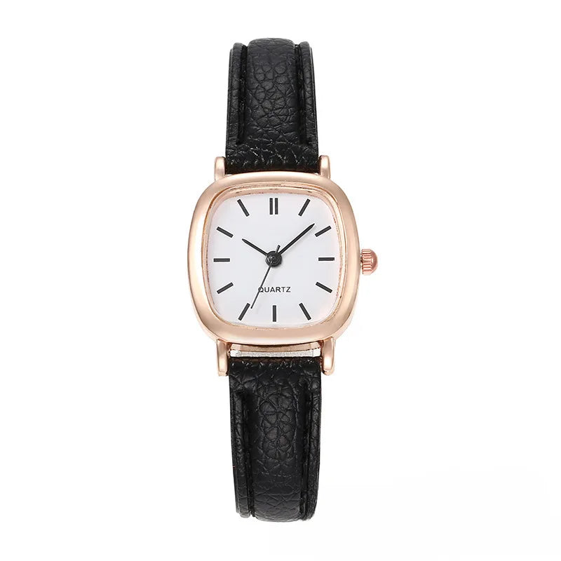 Casual Watch For Women Fashion Leather Watches Antique Simple Ladies Quartz Wristwatches Female Clock Gift Reloj Mujer