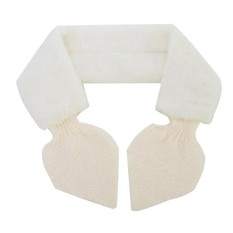 Women Scarves Girls Ladies Autumn Winter Knitted Scarf Sweet Cute Comfortable Warm Female Cross Straps Shawl Soft Neck Scarf