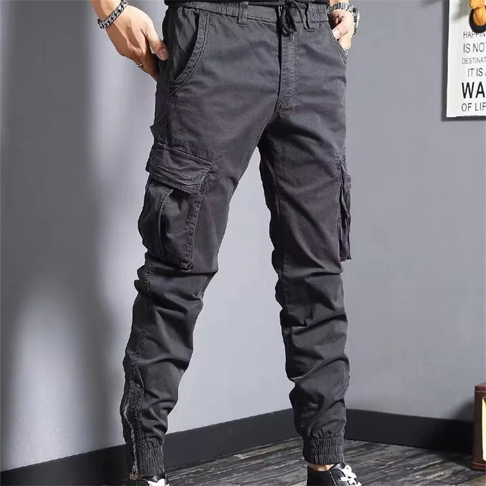 2025 Joggers Cargo Pants Men Harem Pants Hip Hop Casual Multi-Pockets Trousers Mens Sweatpants Streetwear Men Pants