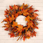 Door Decoration Autumn Decoration Christmas Celebration Weather Resistant Wreath For Seasons Festive Atmosphere