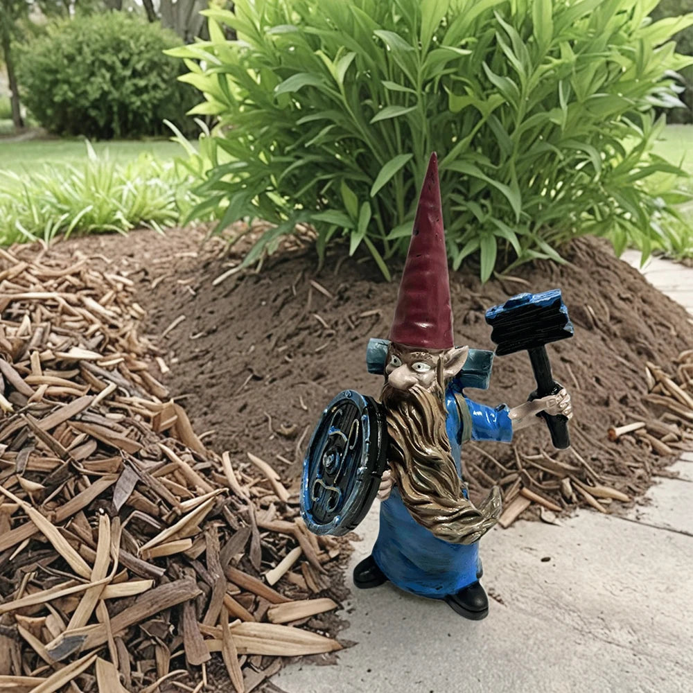 Medieval Guards Garden Gnome Statues Outdoor Decor for Garden Clearance Army Warrior Resin Statues for Yard