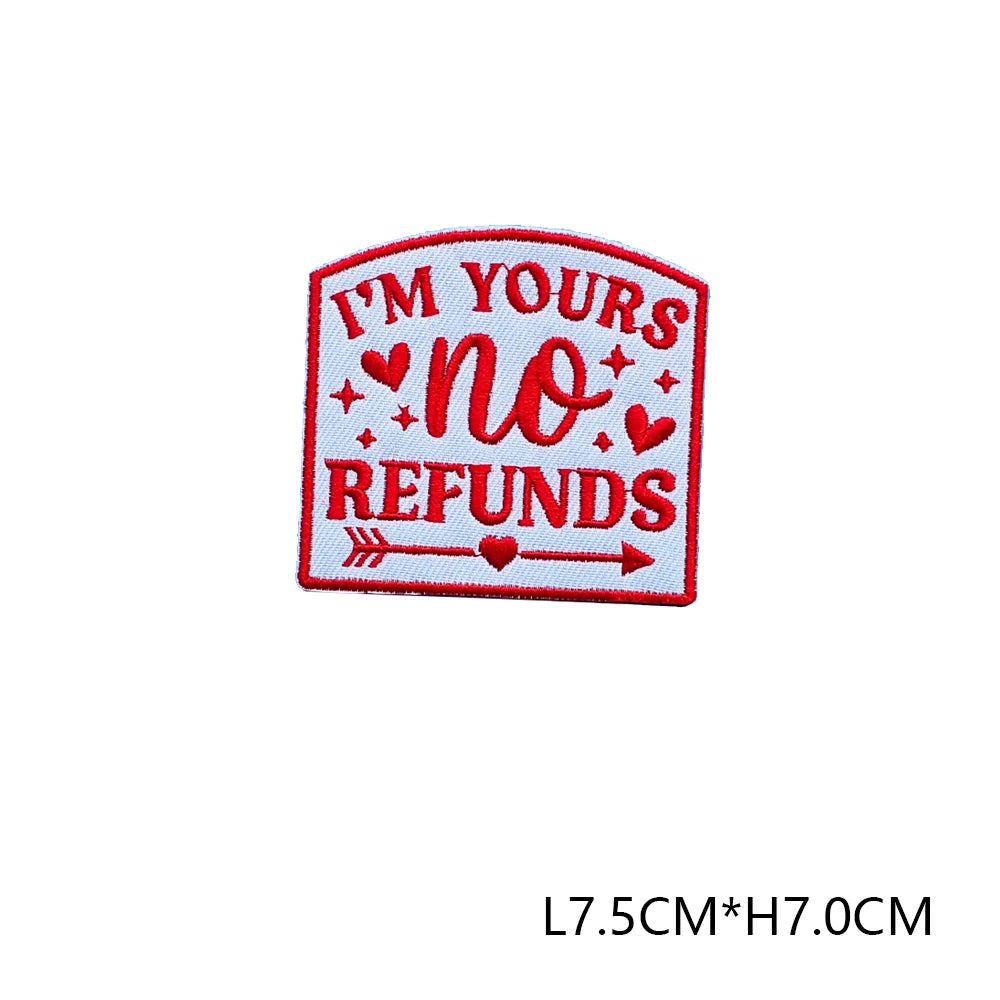 Valentine's Day Emblem Clothing Accessories Badge Sticker Embroidered Embroidery Sticker Iron-on Patches