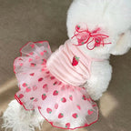 Pet Dresses Cute Pet Dog Dress for Small Dogs Thin Puppy Princess Skirt Dog Clothes Chihuahua York Clothing Pet Supplies