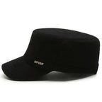 Men'S Military Hat Simple And Versatile Middle-Aged Hats Spring Autumn Casual Flat Cap