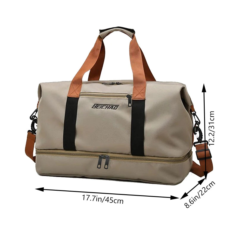 This Men's and Women's Handbag Can Be Carried by Hand or over the Shoulder, and Is Suitable for Both Travel and Daily Use