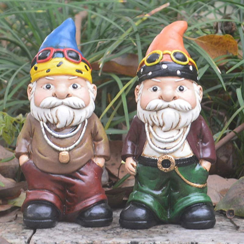 Creative Garden Statues Outdoor Gardening Dwarf Ornaments Resin Crafts Resin Funny Household Desktop Statue Indoor Outdoor Decor