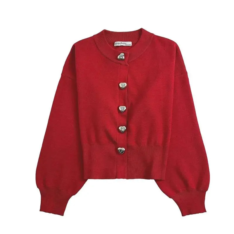 Women's 2025 New Sweater Spring Fashion Elegant Loose Long Sleeve Warm Cardigan Women's Sweater Chic Street Youth Sweater