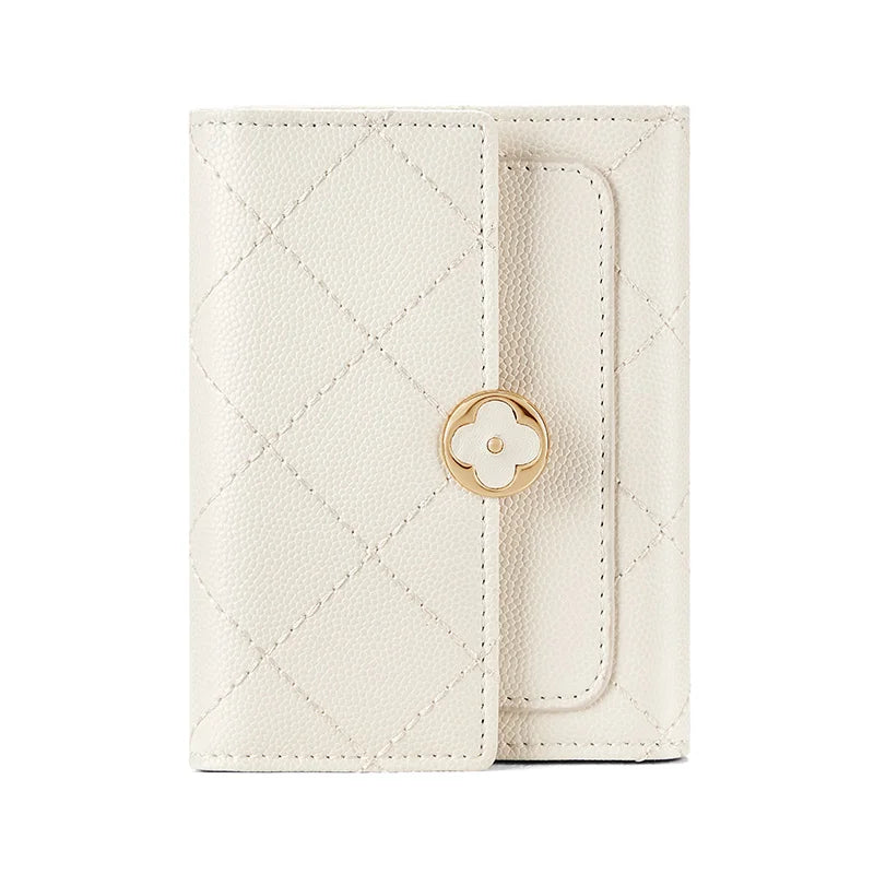 GOLF Wallets for Women Leather Money Card Wallet Vintage Small Purses Ladies Short Folding Black Wallets Female Photo Holders