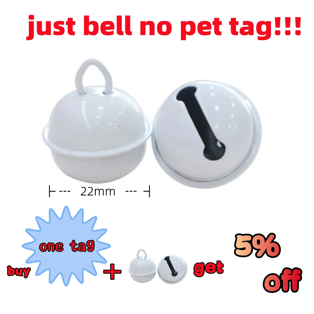 Custom Tags Personalized Cat Puppy ID Tag Free Engraved Pet Dog ID Tag Pet Dog Collar Accessories Custom Dogs Anti-lost Name Tags Pendant