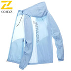 Summer Lightweight Jacket Men's Casual Quick-drying Breathable UV Sunscreen Hooded Coat Men Fishing Ultra-thin Skin Windbreaker