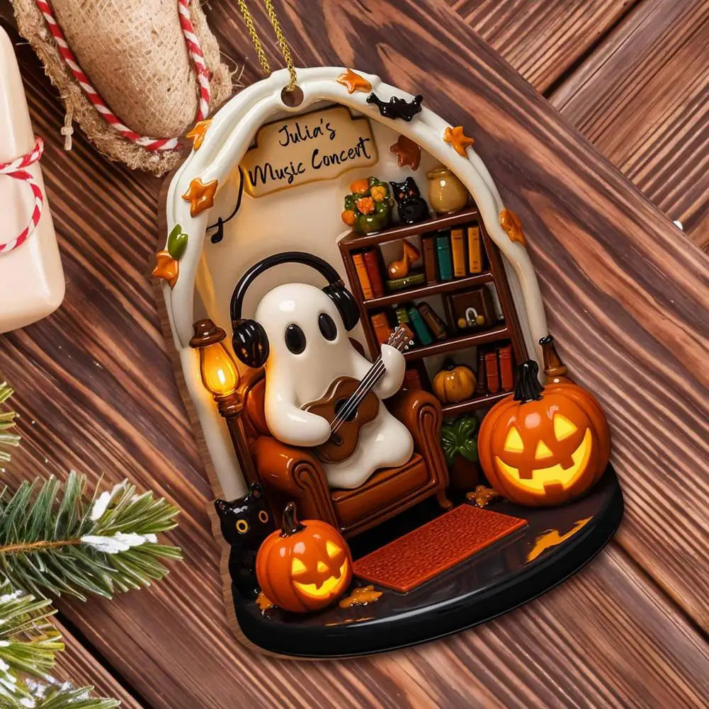 Cute Halloween Decorations Warm Halloween Ornaments Spooky Halloween Ghost Ornaments for Indoor Home Decor Acrylic for Reading