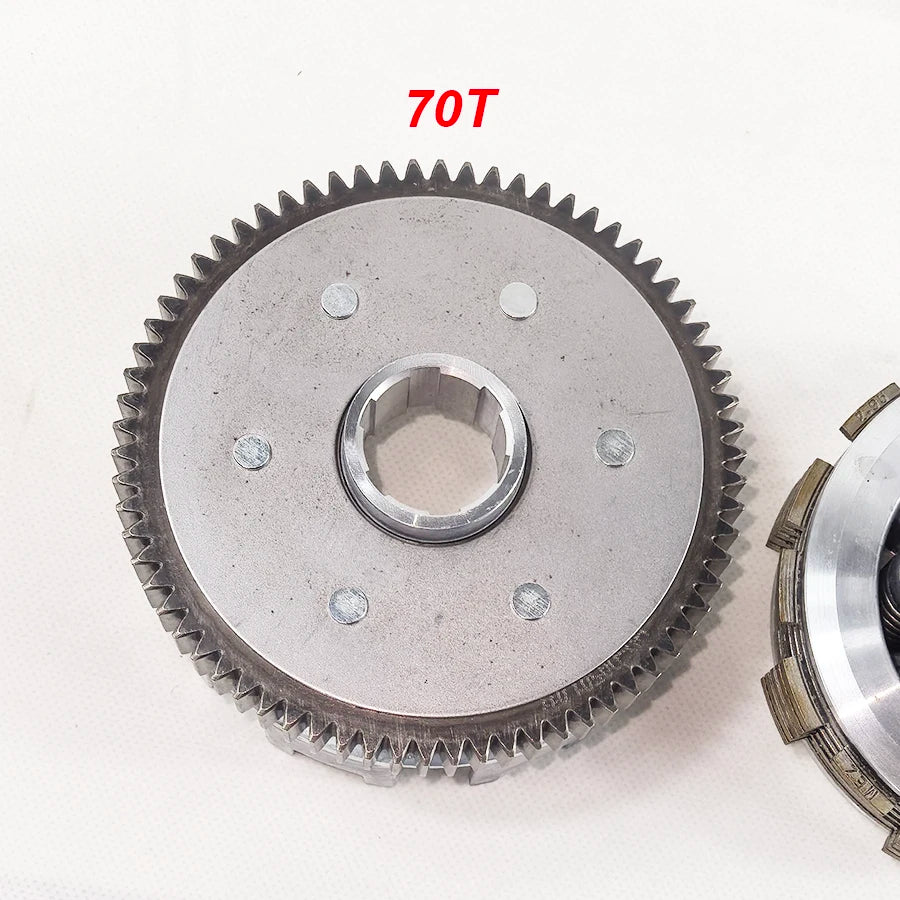 Clutch 70 Teeth Clutch 127mm diameter,6 plate and 6 Column for Zongshen,Bashan,Loncin Lifan CB CG200cc 250cc Water cooled engine
