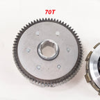 Clutch 70 Teeth Clutch 127mm diameter,6 plate and 6 Column for Zongshen,Bashan,Loncin Lifan CB CG200cc 250cc Water cooled engine
