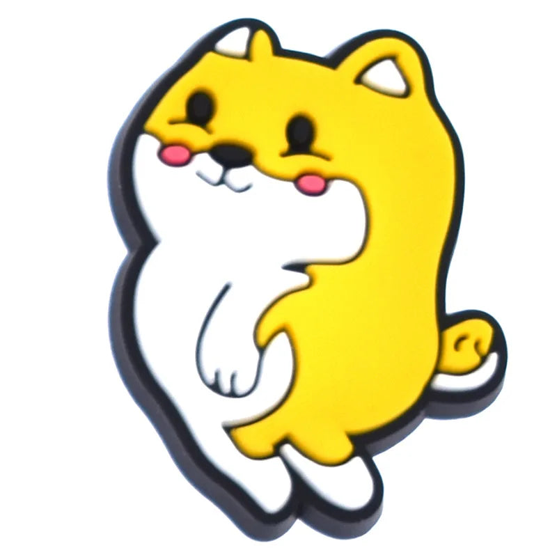 Shoe Charms for Crocs Accessories Dog Pet Badge Women Clogs Buckle Kids Pins Men Decoration Jeans X-mas Gift Shoe Accessories