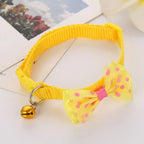 Pet Collar Adjustable Durable Cat Collars Cute Bow Kitten Necklace Soft Bell Puppy Lead Pet Product Dog Supplies Cat Accessories