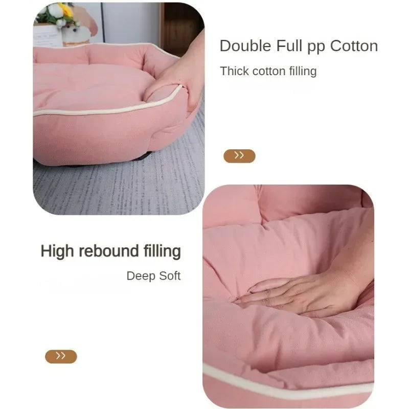 Pet Bed for Dogs Home Dog Bed Large Dog Kennel Accessories Washable Big Bedd Supplies Plush Mat Accessoires Underpad Bedding