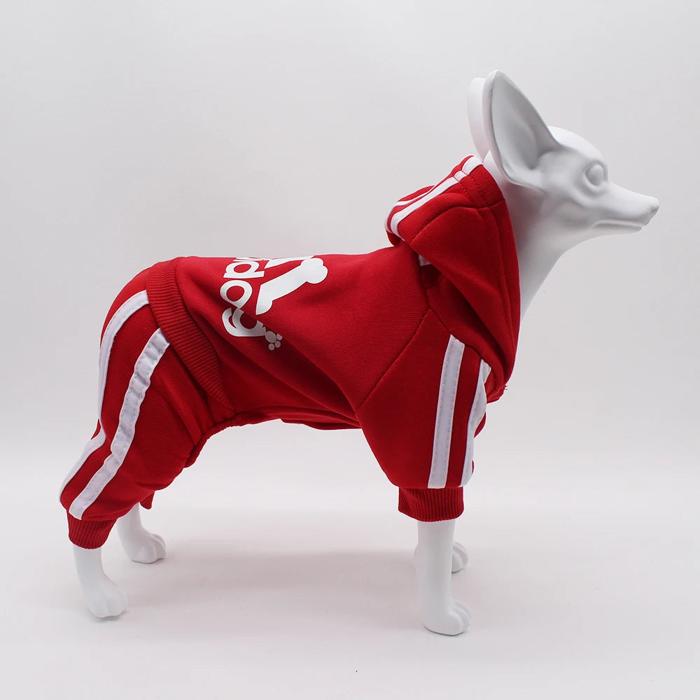 name-branded clothes Brand Design Adidog Clothing Dog Jumpsuit Sports Suit Spring Dog Clothes for Small Dogs Chihuahua Terrier Beagle Pet Apparel