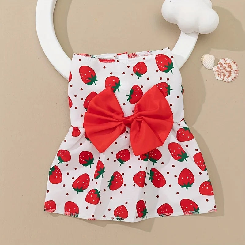 Pet Dresses ,Soft & Sleeveless Floral Outfit for Cats and Dogs, Perfect for Daily Wear & Special Occasions,Dog skirts
