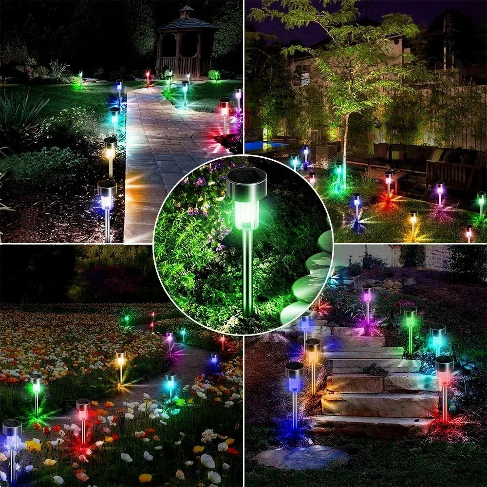 Outdoor Solar Landscape Lawn Lights Garden Lights Waterproof Decoration Lights for  Pathways Patio Yards Lawns Walkways