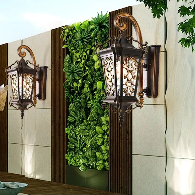 Outdoor wall light waterproof European style outdoor garden super bright home villa gate balcony exterior